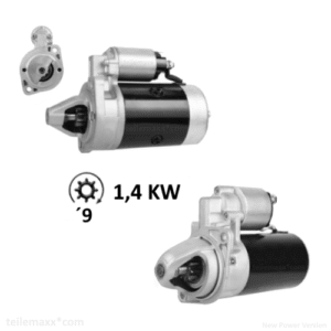 Original 9 Zähne Anlasser für Iseki Weidemann Mitsubishi Bolens M4T14674 AKS1327