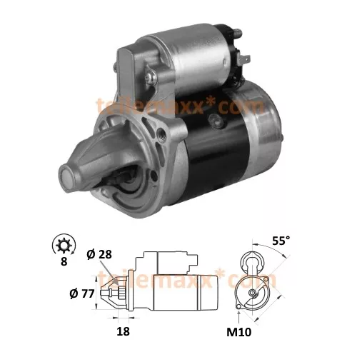 Anlasser für Volvo Penta D1-13F D1-20A D1-20B D2-40A D2-40B MS2A-D MD2010 Marine