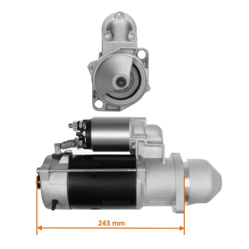 SCHNELLDREHER Anlasser für Hanomag R16 R19 R217 R420 R425 Perfekt 300 Motor D14 - Image 2