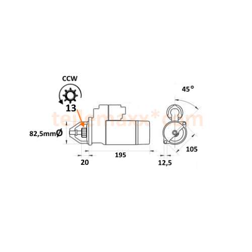 Anlasser für BUKH Marine DV10 DV20 DV24ME DV29ME DV36 DV48 AKS4031 612A1650 NEU | eBay.de - Image 2