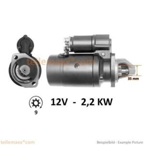 Anlasser für Lanz D112 BAUTZ AS122 B AS121 AKD12E AKD112E EGE1/12R4 0001306003