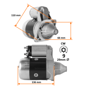 Anlasser für Kobota Motor Z482 Z400 D722 Z600 .. Norcar Petter .. 011081-53002 | eBay.de