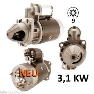 Anlasser LEISTUNGSVERSTÄRKT passend für KHD Deutz 1178686 0001362305 0001358046