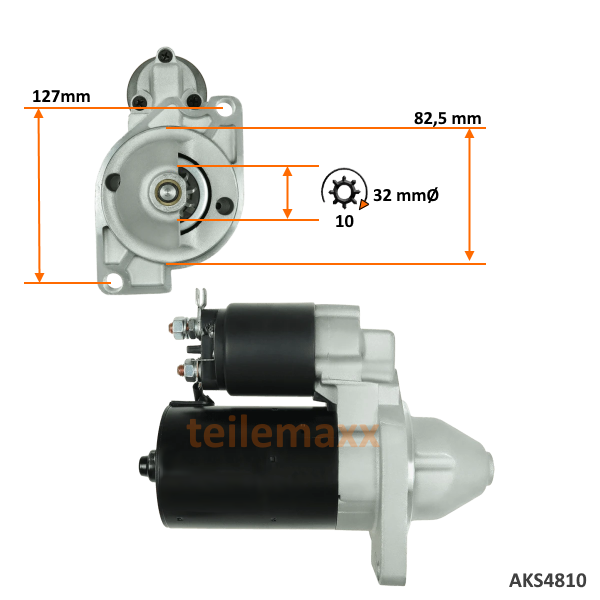 Anlasser für MGB MG B GT 1.8 L GEU441 GEU4441 GXE4441 LRS00184 AKS4810 25616A