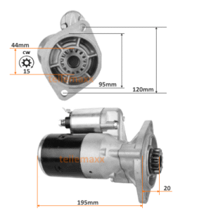 Anlasser für Yanmar Motor 3TN82E 3JH2-TE 4JH2-E 2T80-L .. S114-483A 171008-77010