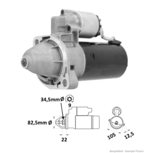 AKS4017 Anlasser für Deutz KHD F2L511 F2L411 JW ... neue Version 0001314017 ...