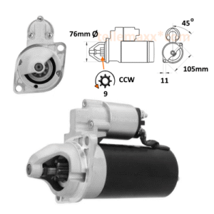 Anlasser für Lombardini Ruggerini Mosa... 3LD510 LDW1603 RF80 RD140.. 0001109029
